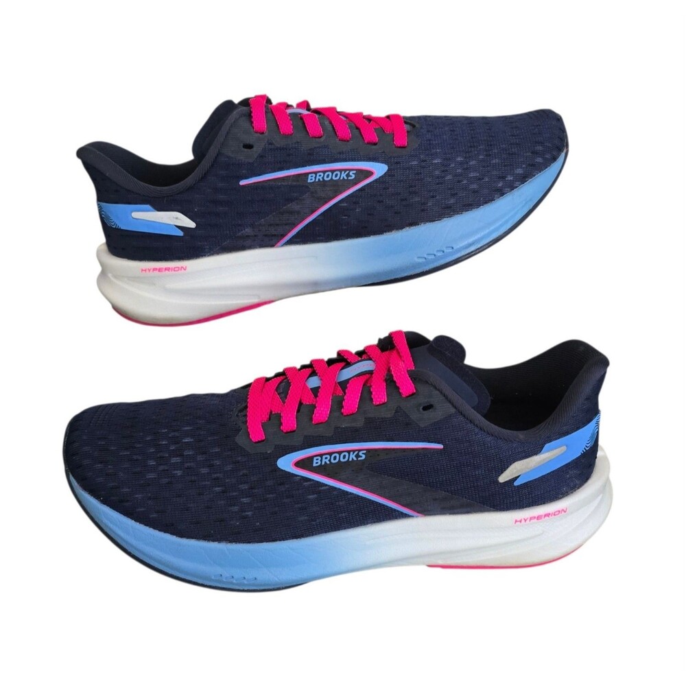 Brooks Hyperion Shoes Womens Size 8 Blue Athletic Running Sneakers 1203961B430